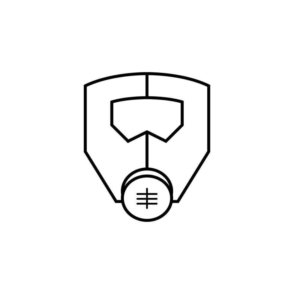 conception d'illustration vectorielle d'icône de masque vecteur