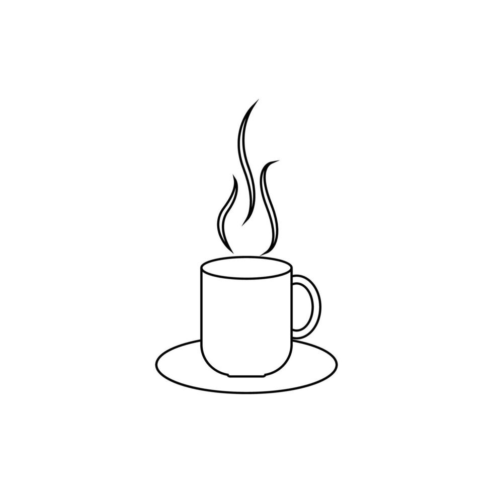 illustration de conception d'icône de vecteur de café