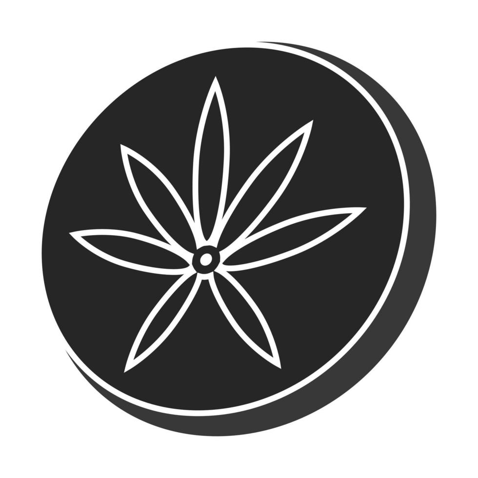 icône plate de haschisch ou de résine de cannabis pour les applications ou le site Web vecteur