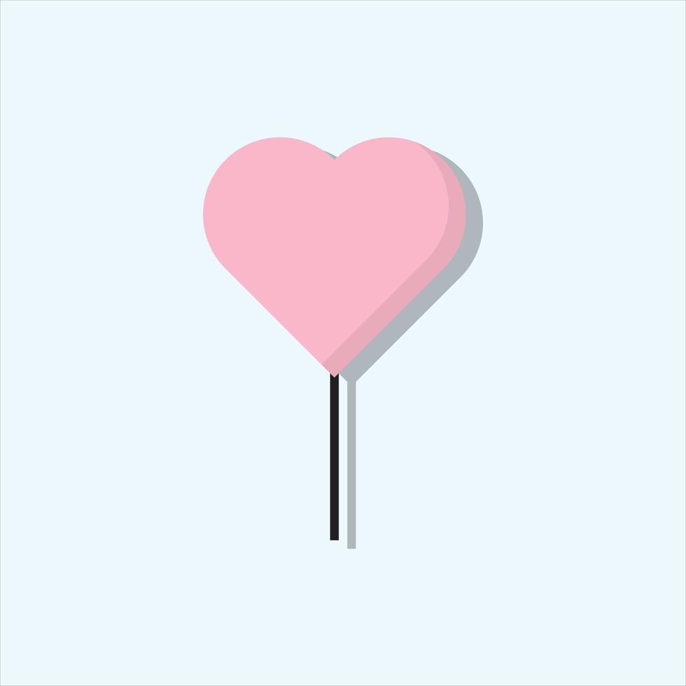 vecteur de ballon coeur pour la présentation de l'icône de symbole de site Web