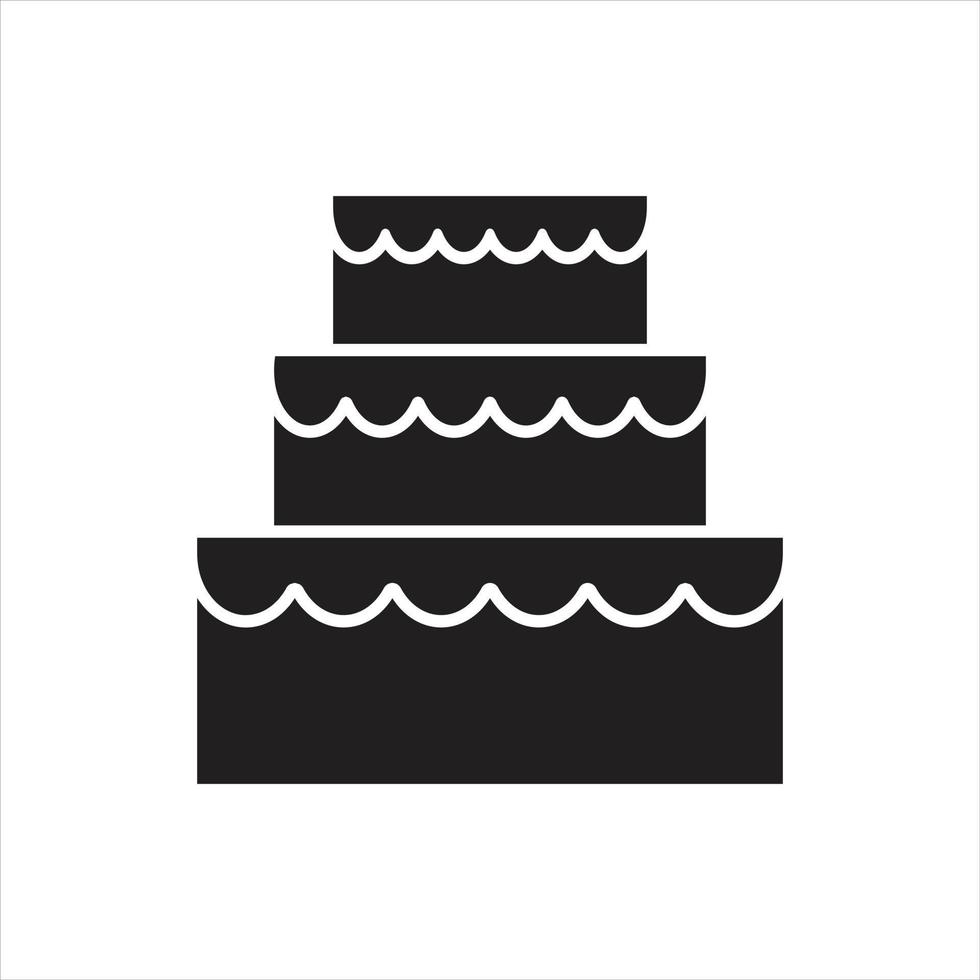 vecteur de gâteau pour la présentation de l'icône du symbole du site Web