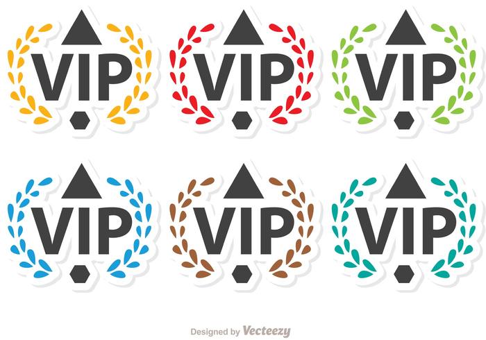 Laurel VIP Icon Vectors