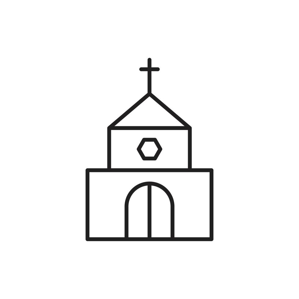 vecteur d'église pour la présentation de l'icône du symbole du site Web