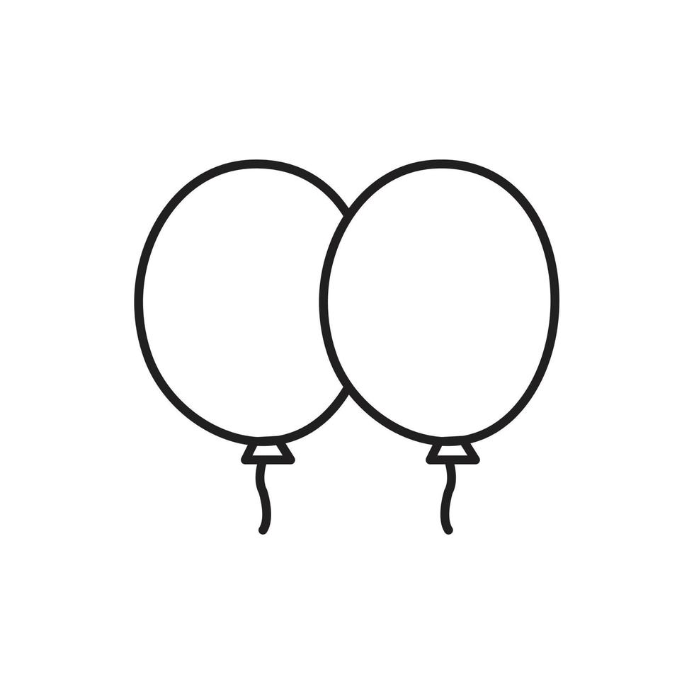 vecteur de mariage de ballon pour la présentation de l'icône du symbole du site Web