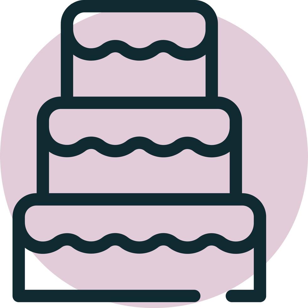 vecteur de gâteau de mariage pour la présentation de l'icône du symbole du site Web