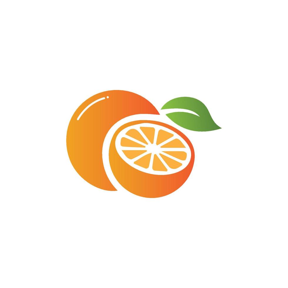 création de logo orange vecteur