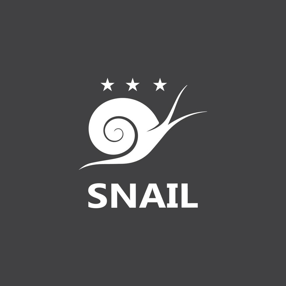 conception d'icône de modèle de vecteur de logo d'escargot
