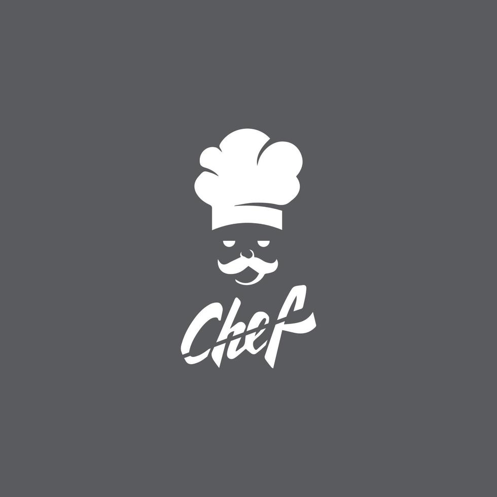 chapeau chef logo modèle vecteur icône illustration