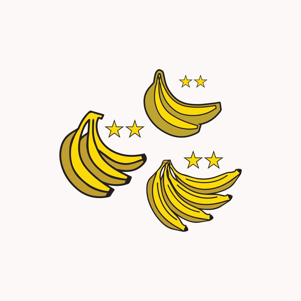 illustration vectorielle de banane logo modèle vecteur