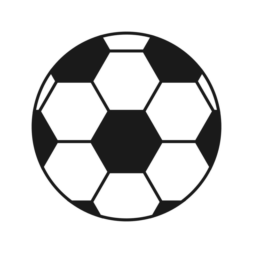couleur de vecteur d'icône de ballon de football de football modifiable