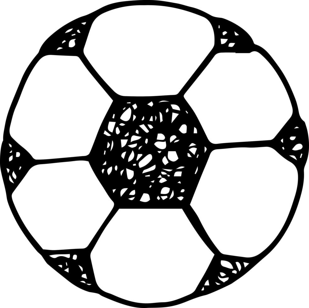 ballon de football, équipement sportif. vecteur