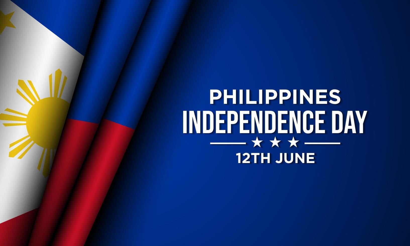 conception de fond de la fête de l'indépendance des philippines. vecteur