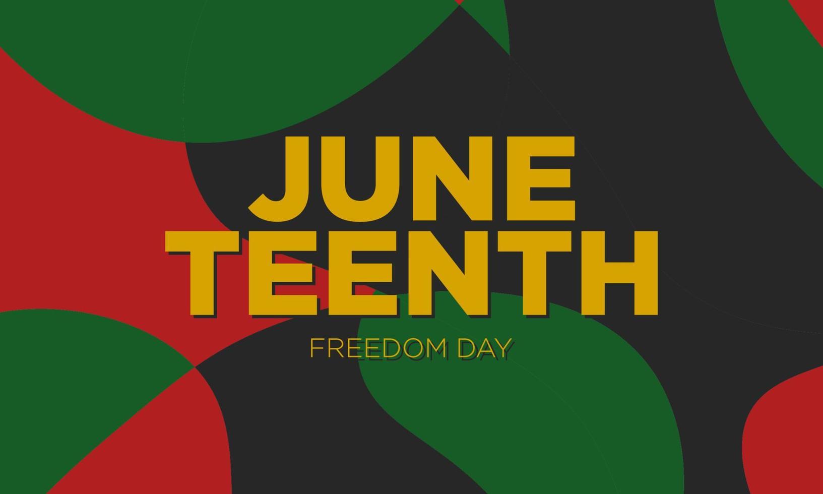 conception de fond du jour de la liberté du 19 juin. vecteur