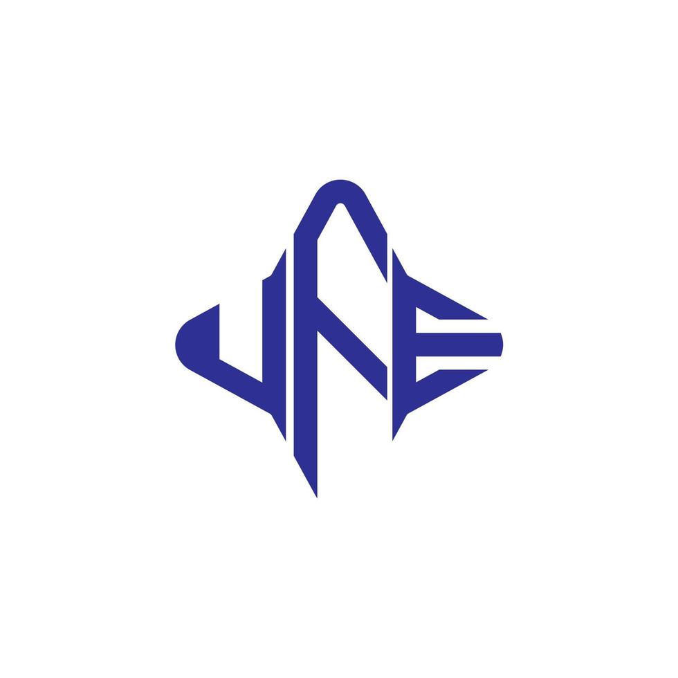 création de logo de lettre ufe avec graphique vectoriel