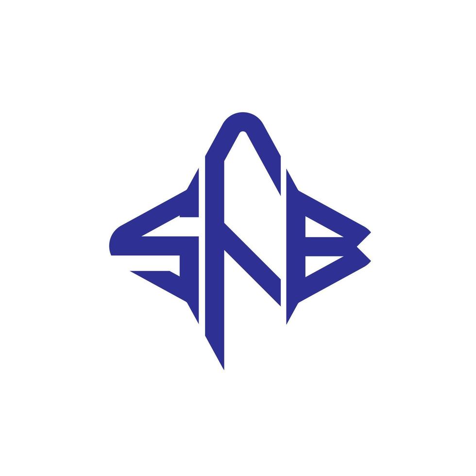 création de logo de lettre sfb avec graphique vectoriel