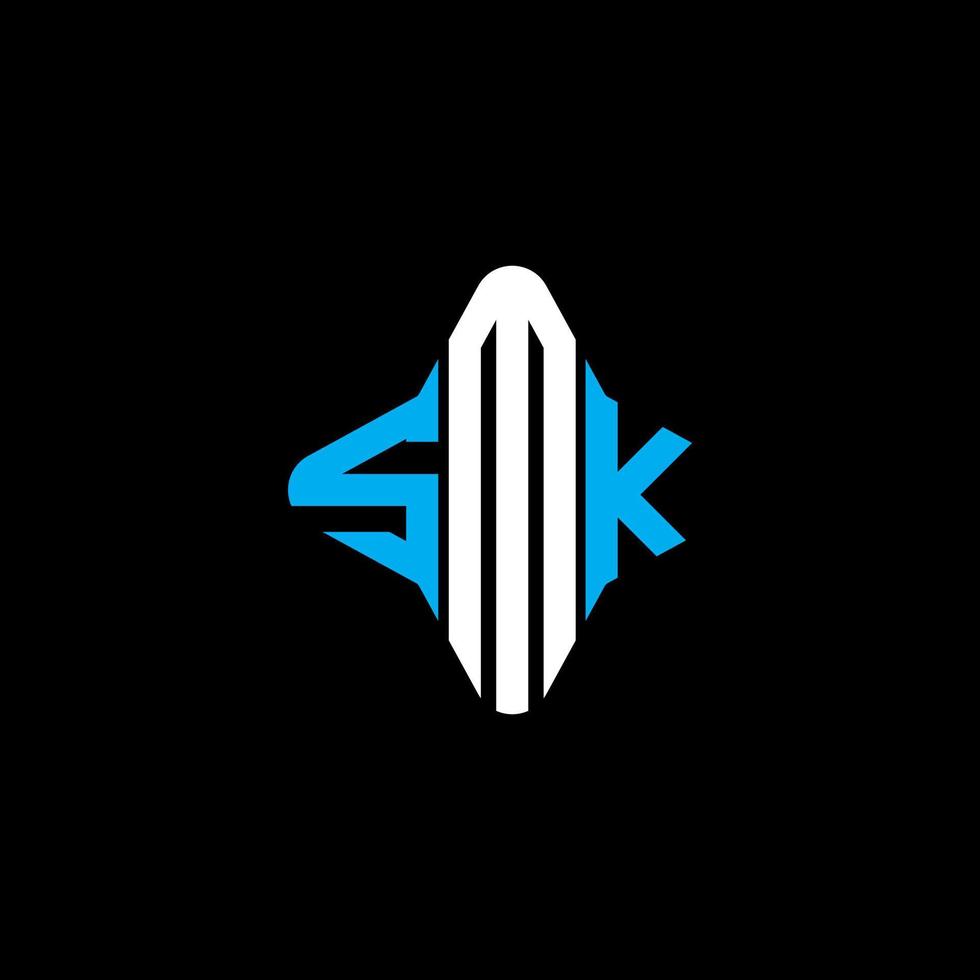 création de logo de lettre smk avec graphique vectoriel