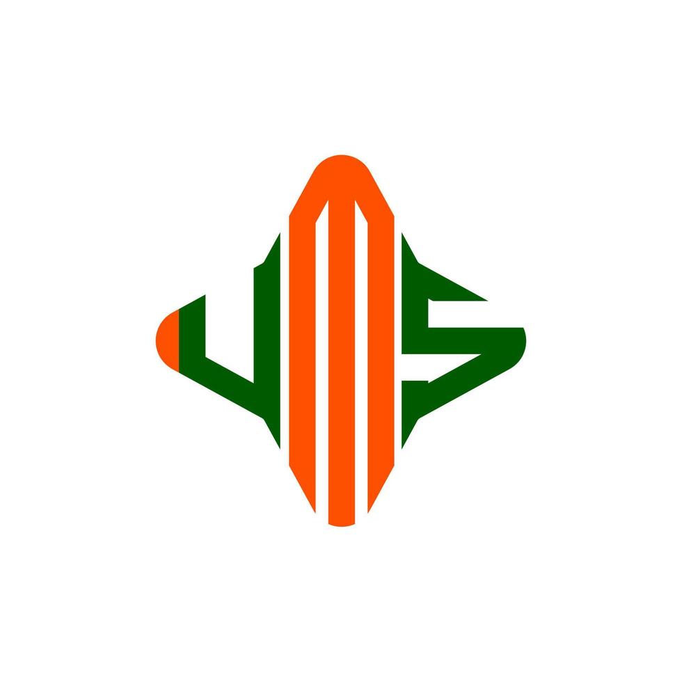 création de logo de lettre ums avec graphique vectoriel