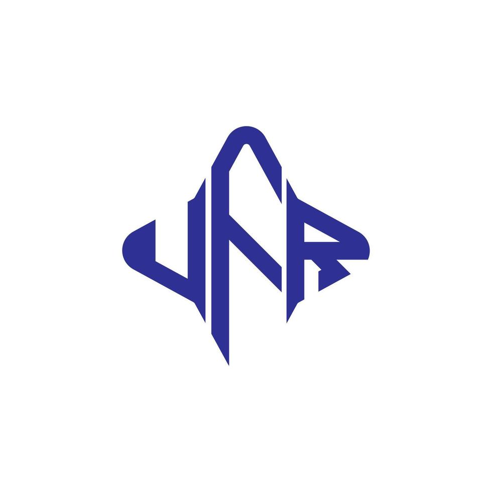 création de logo de lettre ufr avec graphique vectoriel