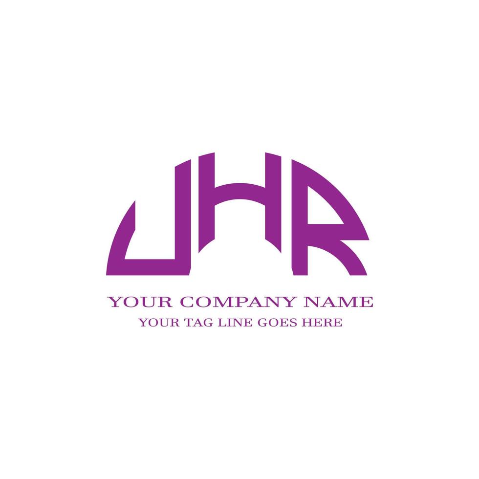 conception créative de logo de lettre uhr avec graphique vectoriel