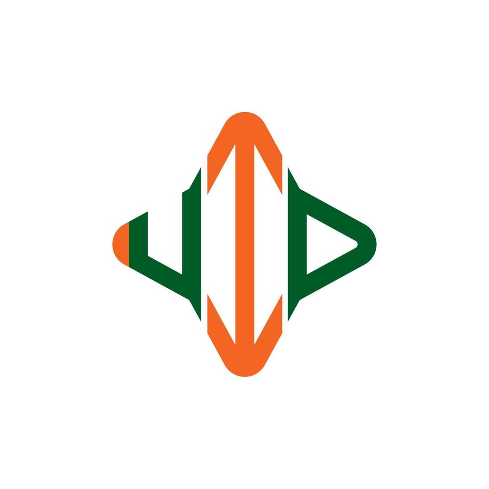 création de logo de lettre uid avec graphique vectoriel
