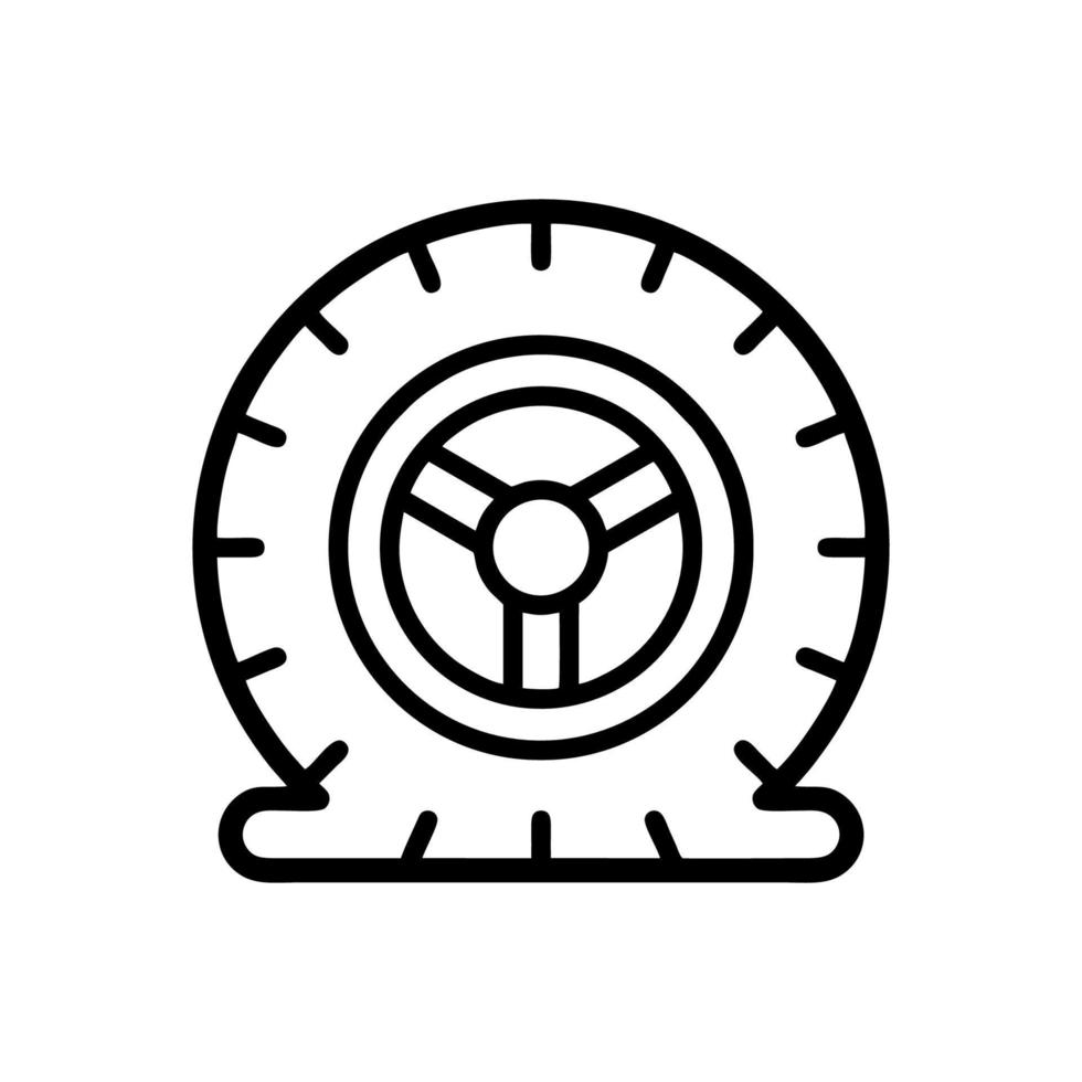 modèles de conception de vecteur d'icône de pneu isolés sur fond blanc