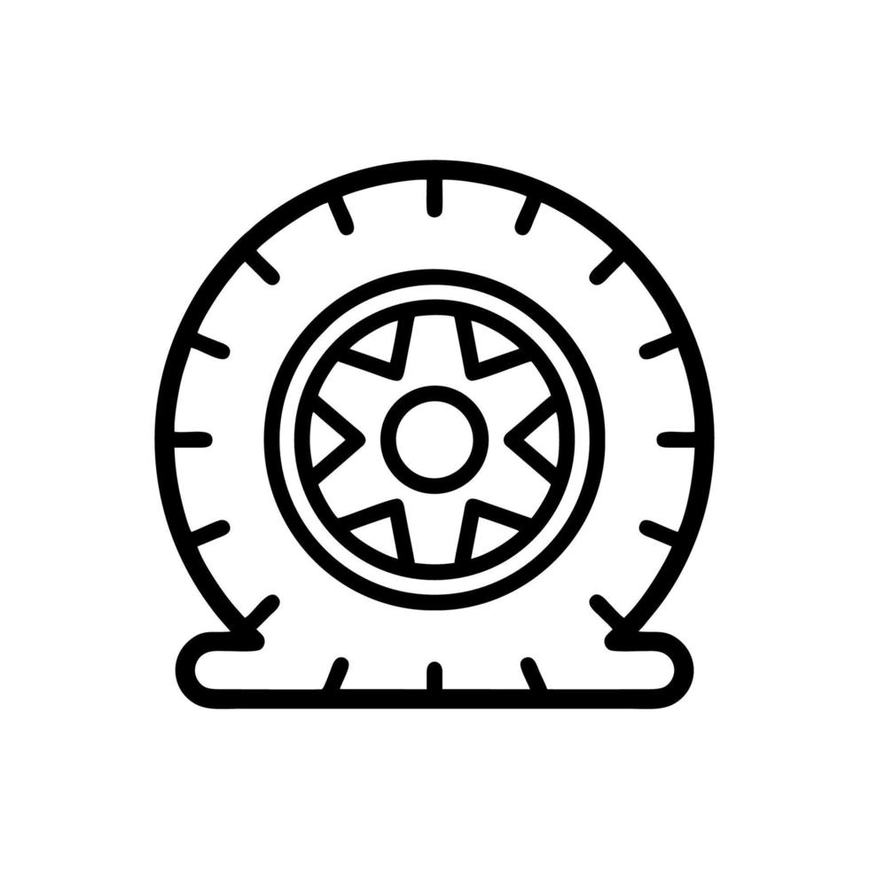 modèles de conception de vecteur d'icône de pneu isolés sur fond blanc