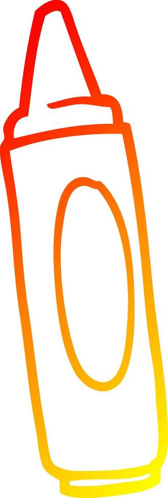 chaud gradient ligne dessin dessin animé coloriage crayon vecteur