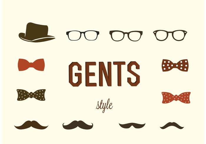 Hipster Gentlemen Vectors