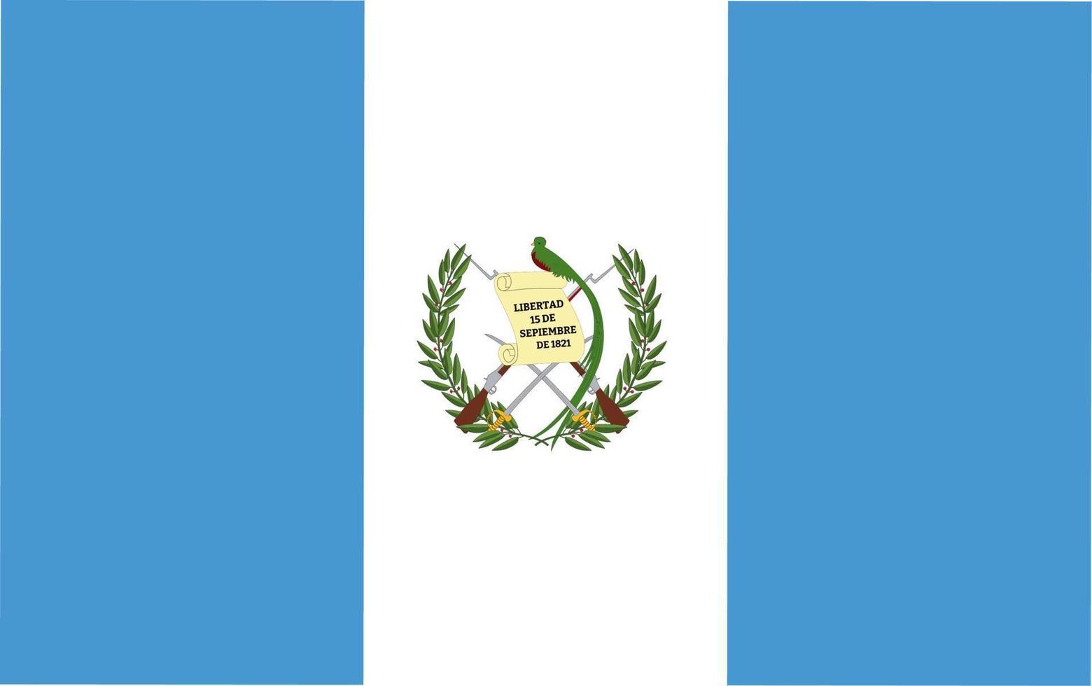 drapeau national de la république du guatemala vecteur