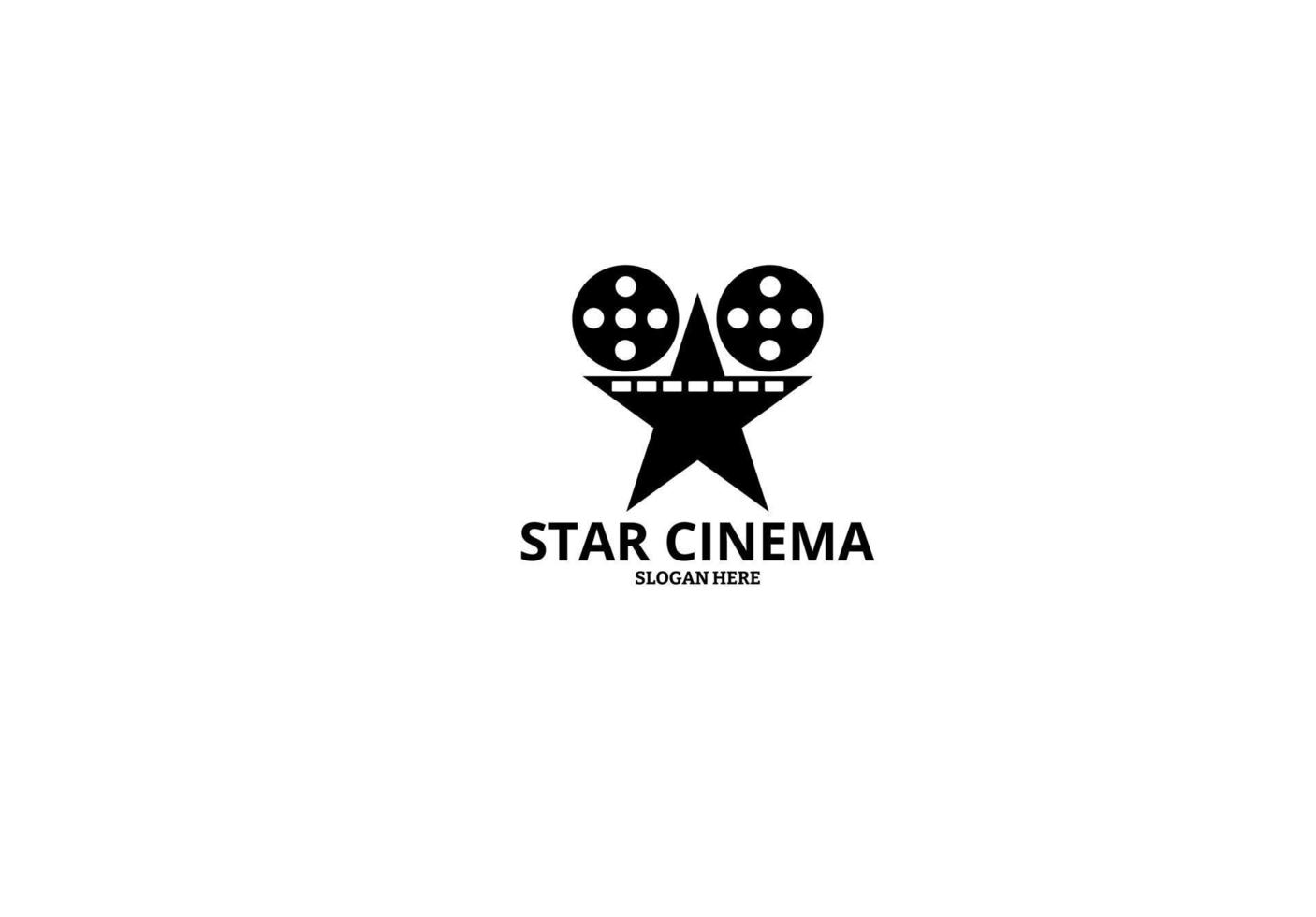 logo star du cinéma vecteur