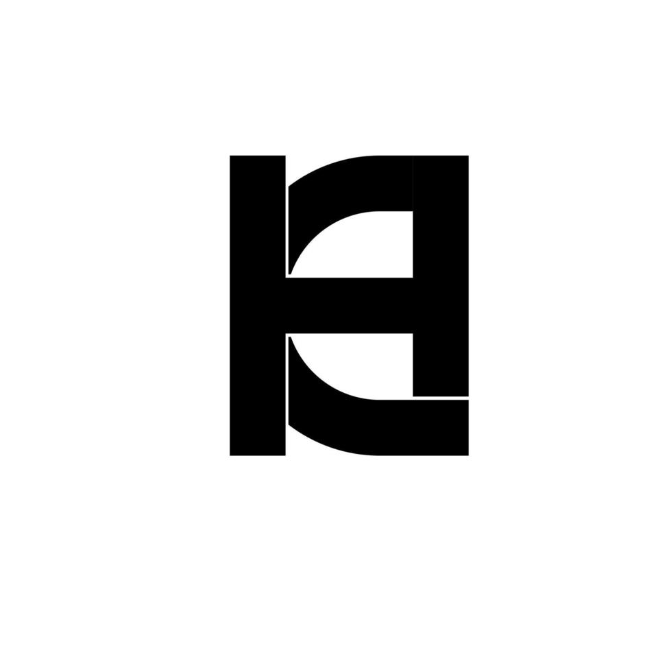 hc ch hc lettre initiale logo icolated sur fond blanc vecteur