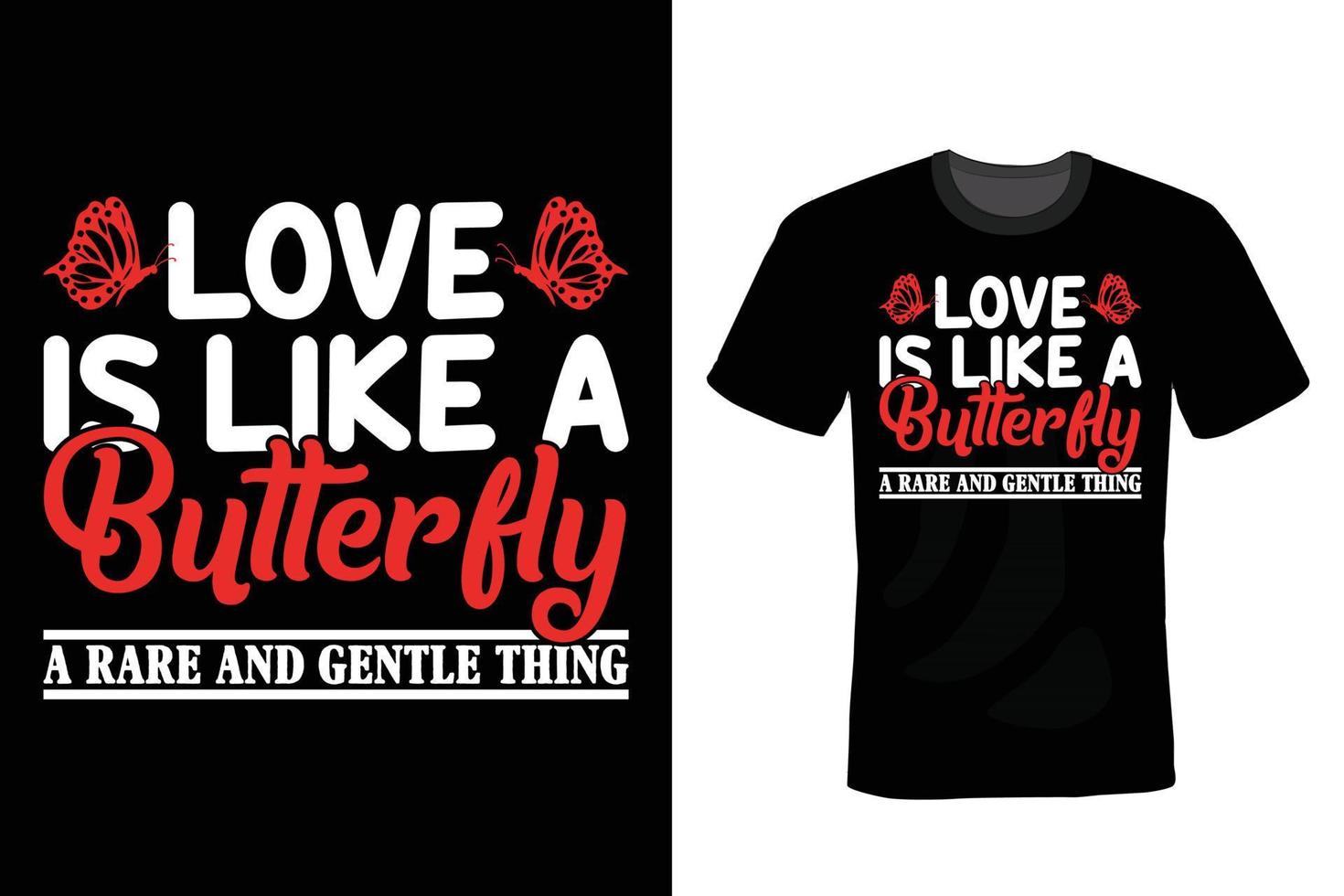 conception de t-shirt papillon, vintage, typographie vecteur