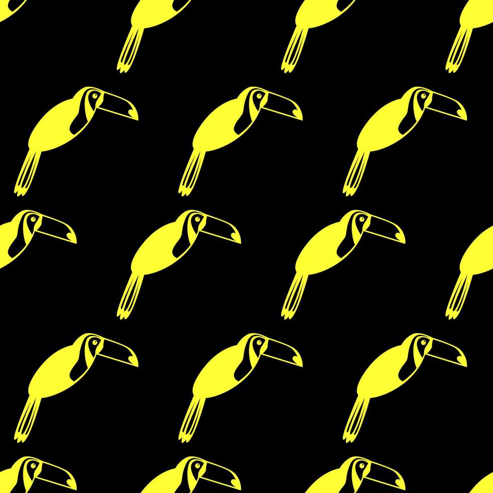motif toucan sans couture dans l'illustration vectorielle de style simple vecteur
