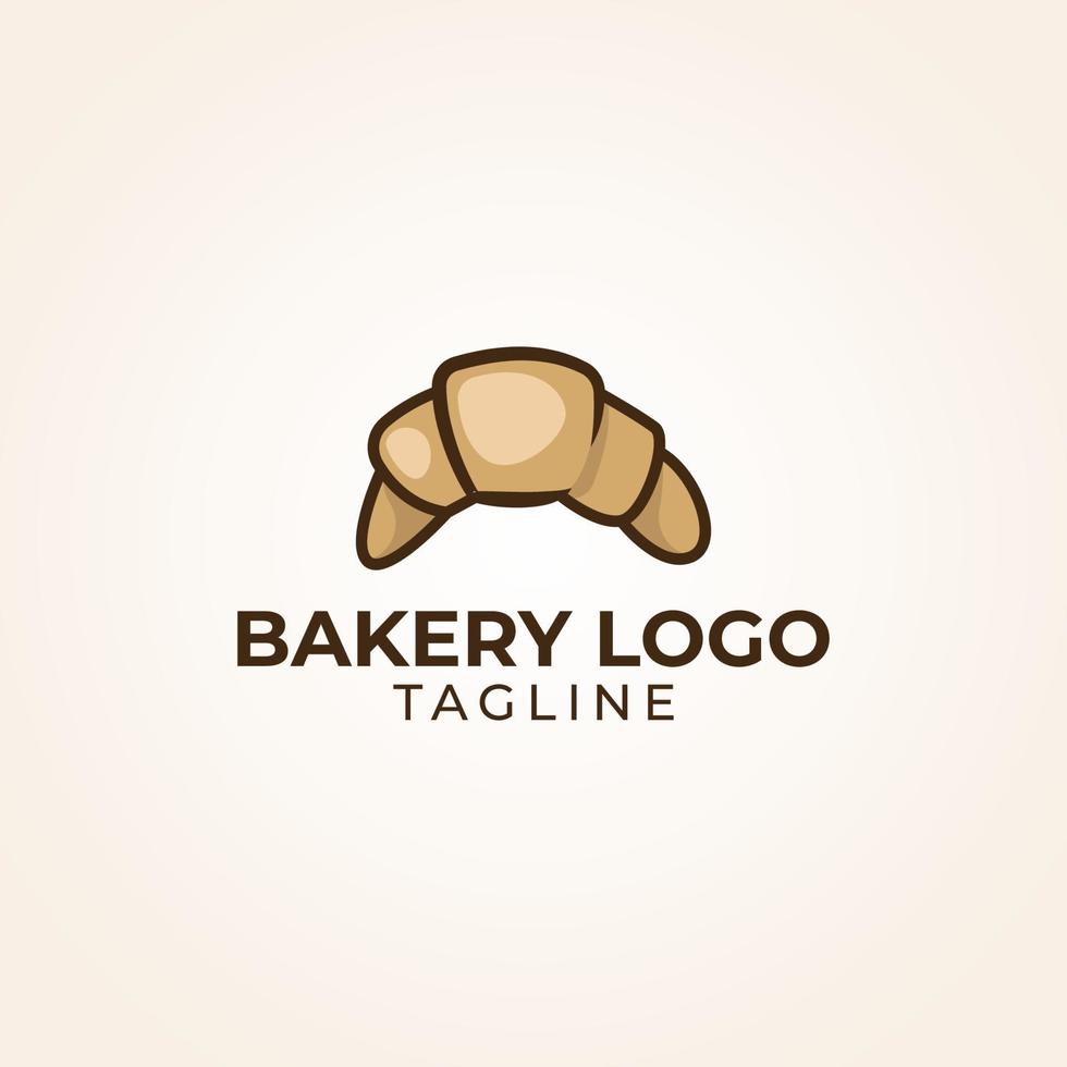 logo de pain de boulangerie vecteur