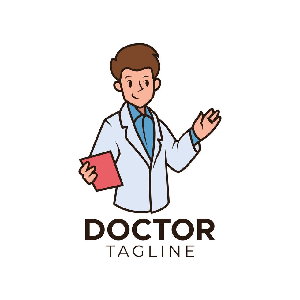 logo médical médecin simple vecteur