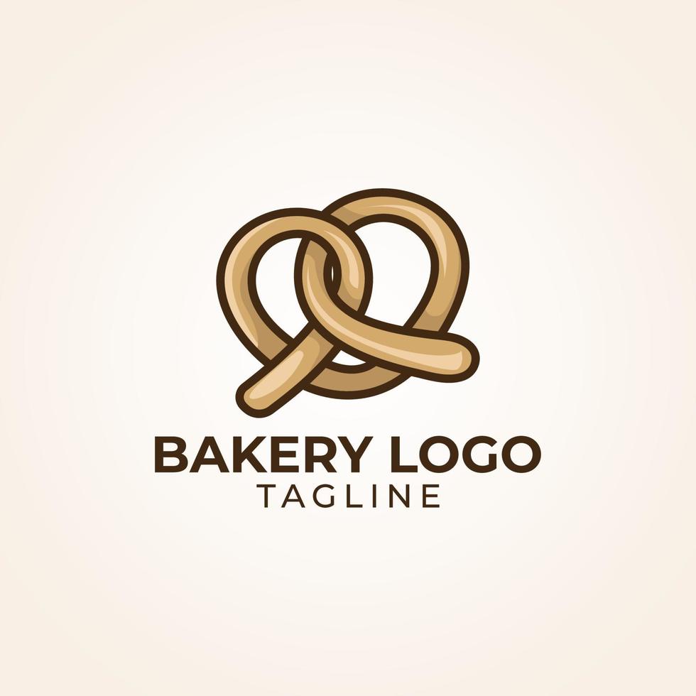 logo de pain de boulangerie vecteur