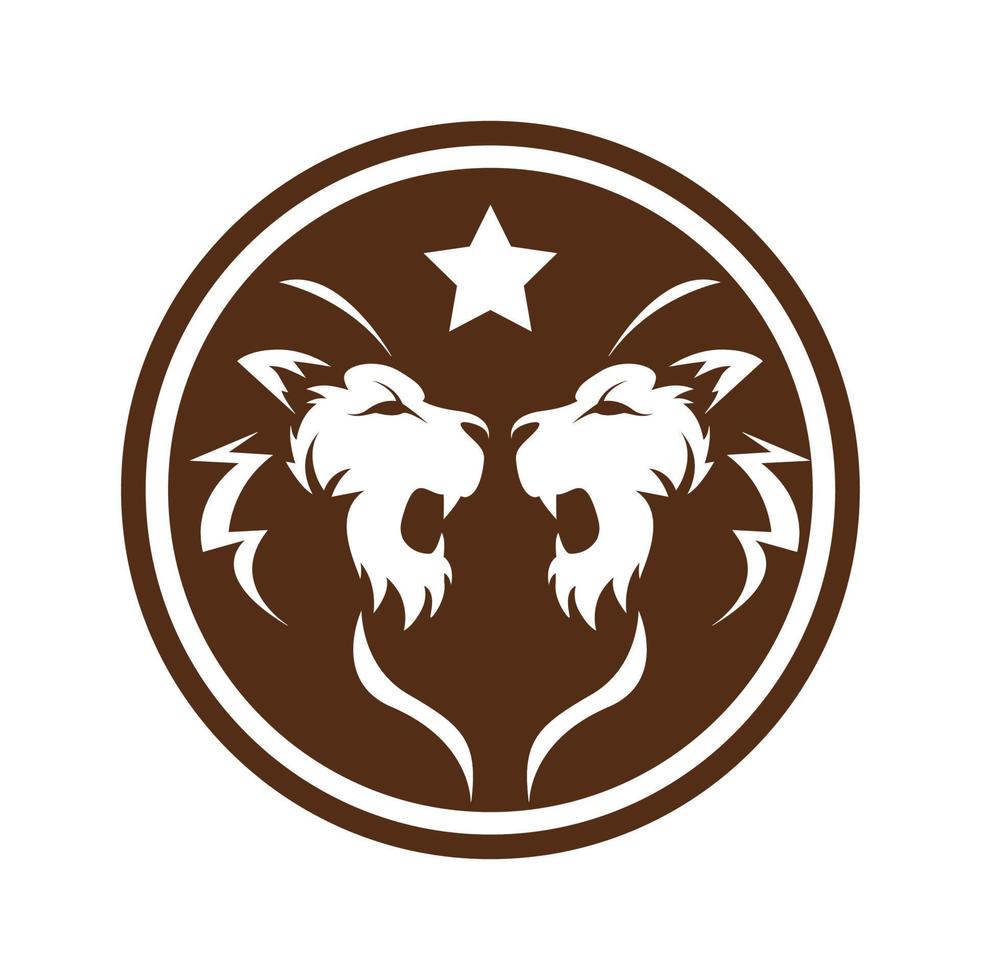 logo du roi lion vecteur