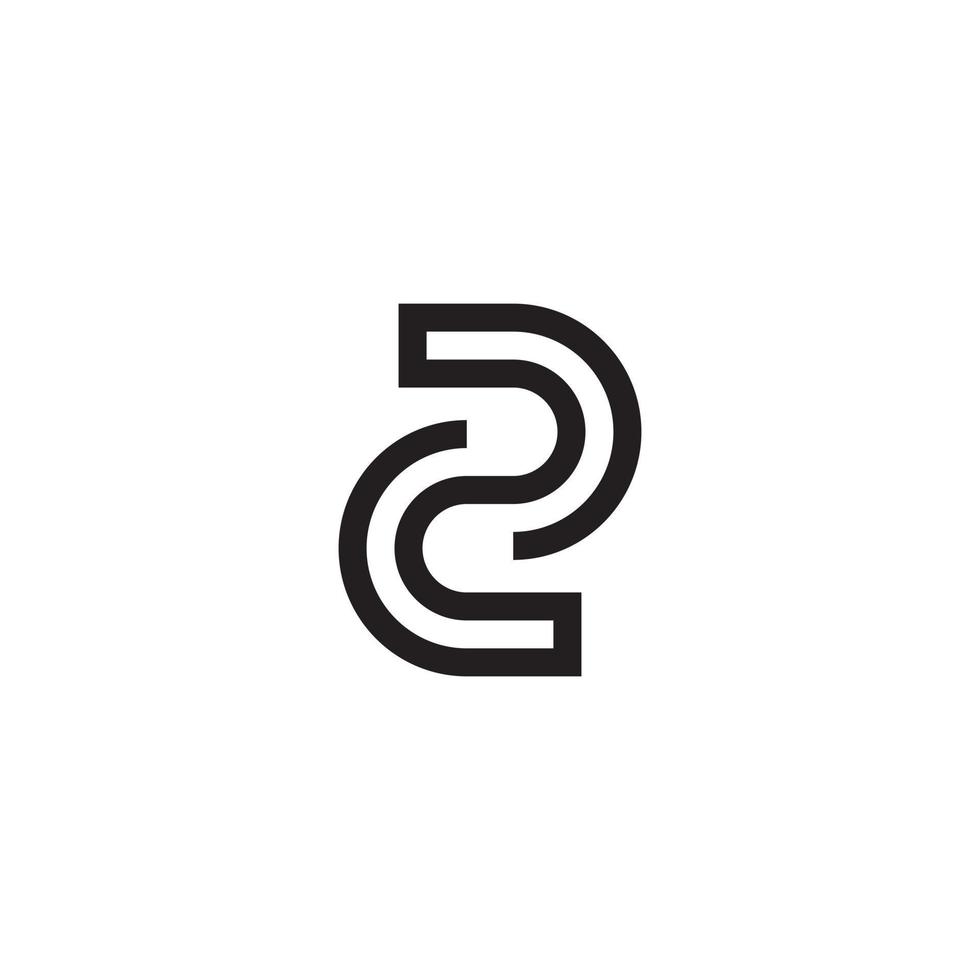 vecteur de conception de logo monogramme lettre z ou zz.