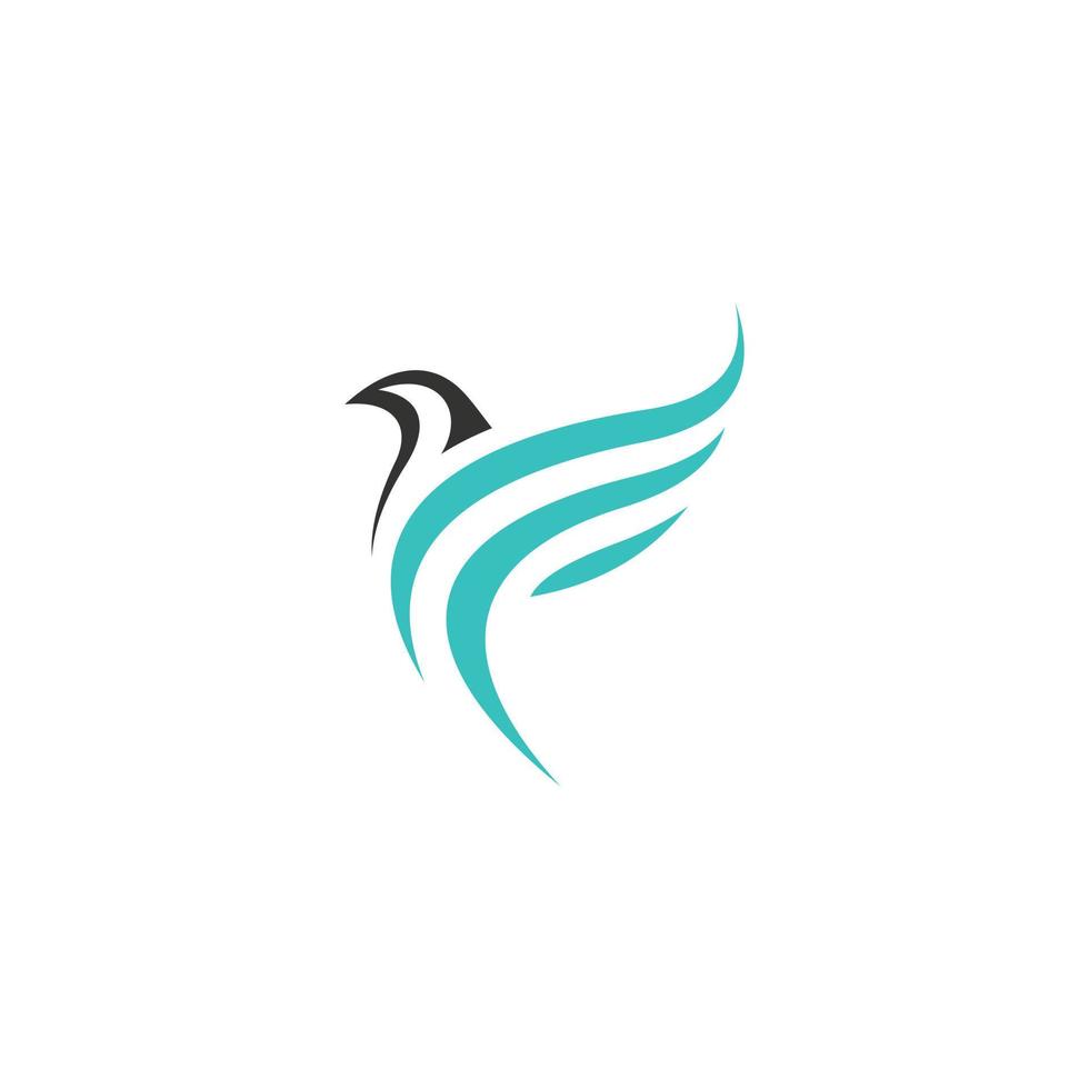 conception d'illustration vectorielle d'icône de modèle de logo de faucon sur fond blanc. vecteur