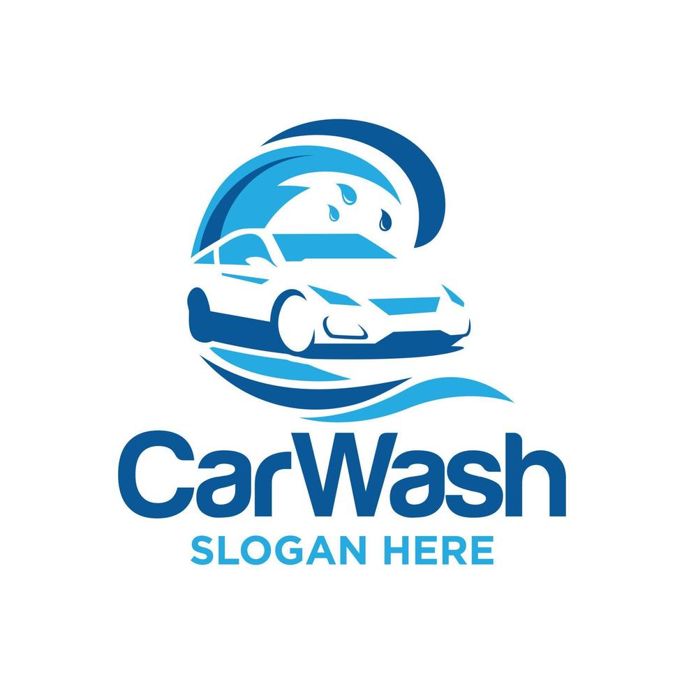 modèle de vecteur de conception de logo de lavage de voiture