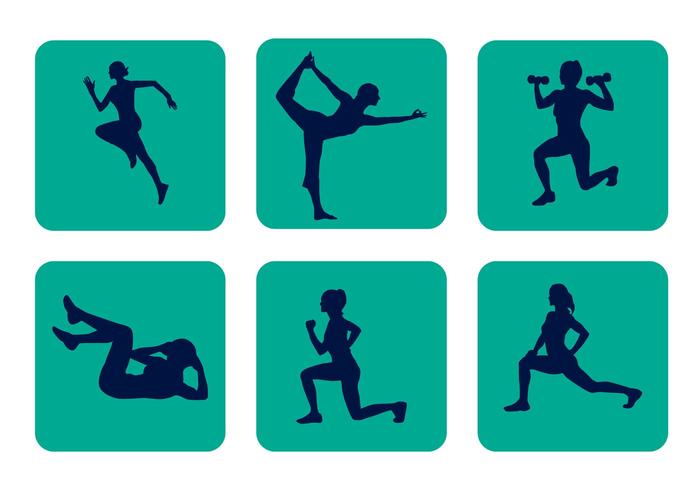 Silhouettes de sport vectoriel