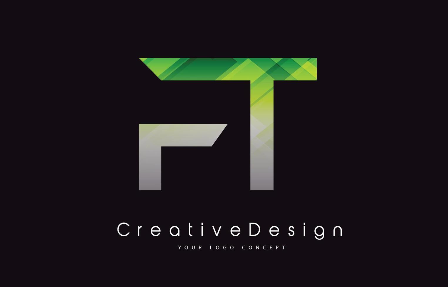 création de logo de lettre pi. texture verte icône créative lettres modernes logo vectoriel. vecteur
