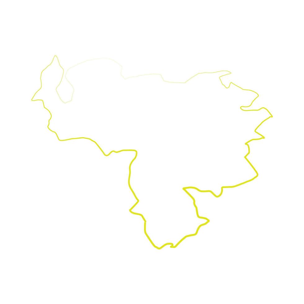 carte illustrée du venezuela vecteur