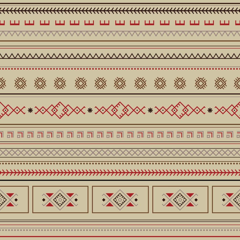 motif géométrique vectorielle continue. dessin ethnique vintage tribal. papier peint, conception de tissu, tissu, papier, emballage, cartes postales. vecteur