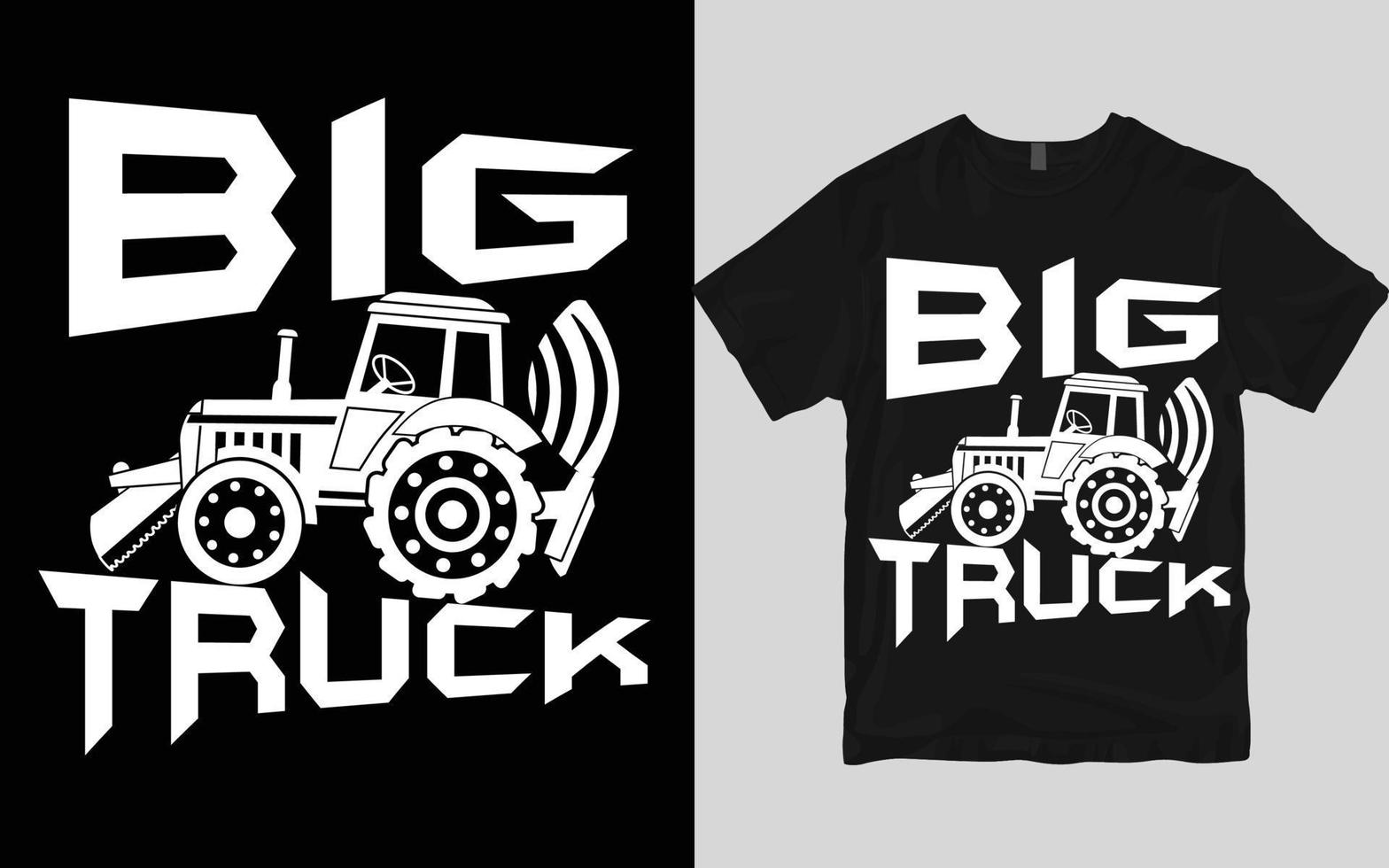 conception de t-shirt de camion vecteur