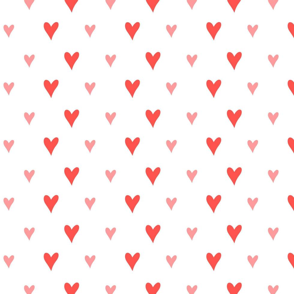 motif en forme de coeur sur fond rose et blanc. illustration vectorielle vecteur