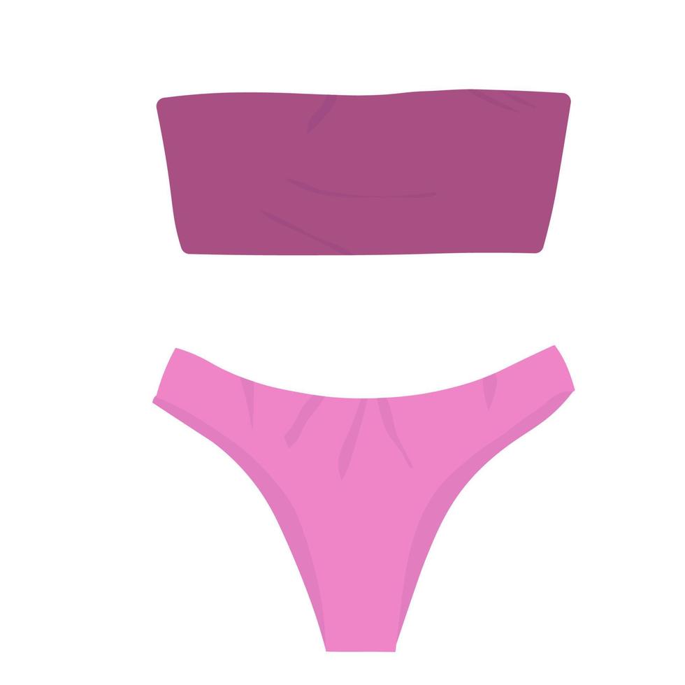 illustration de maillot de bain rose vecteur