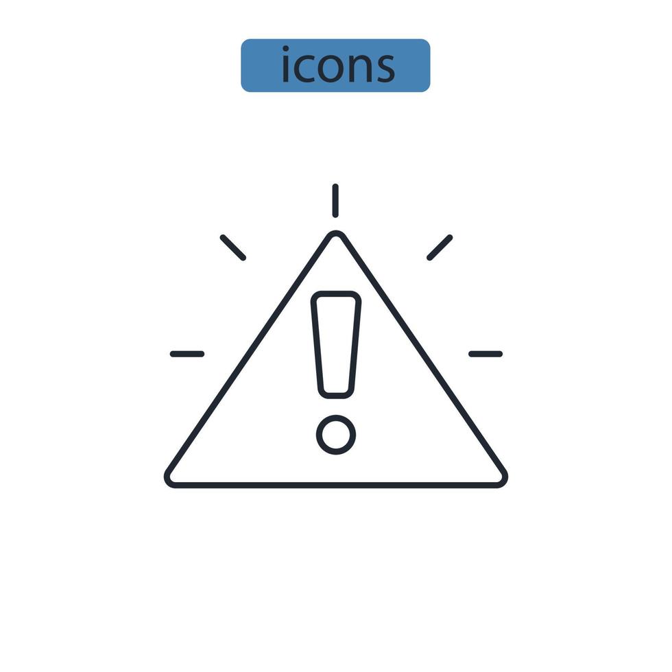 icônes d'incident symboles éléments vectoriels pour le web infographique vecteur