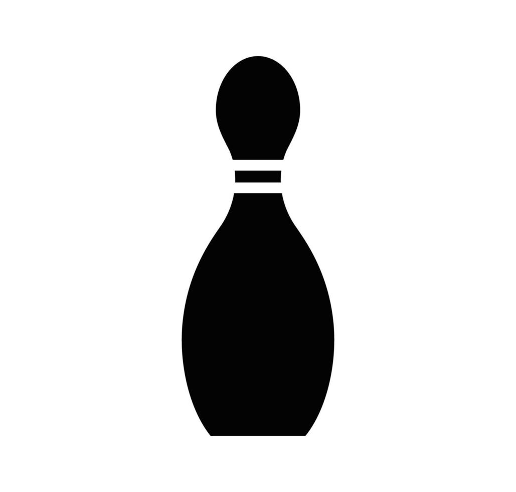 modèle de conception de logo vectoriel icône bowling pin