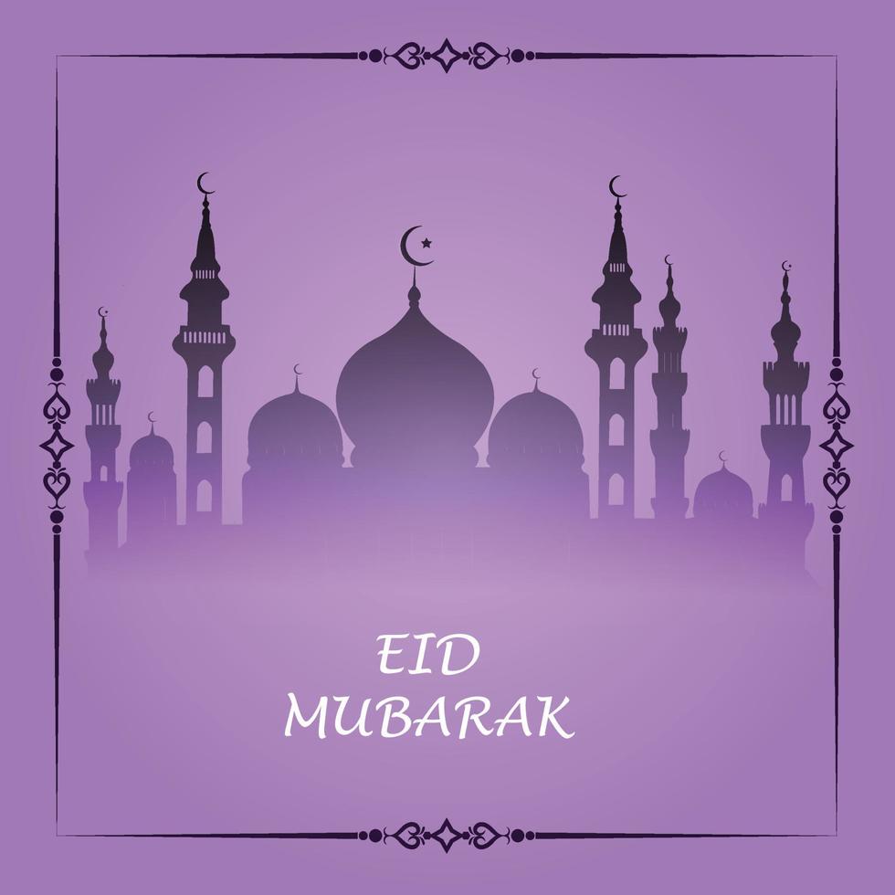 vecteur eid mubarak, ramadan souhaitant. arrière-plan islamique arabe. Kareem Ramadan. aïd moubarak. publications sur les réseaux sociaux, modèle de bannière de réseaux sociaux,